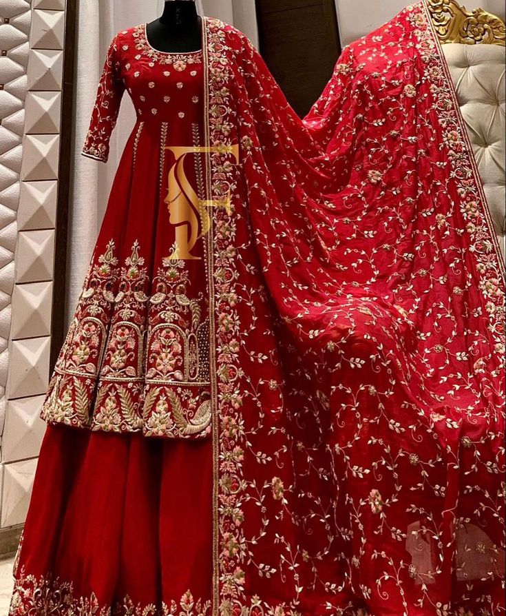 Crimson Red Grand Wedding Lehenga