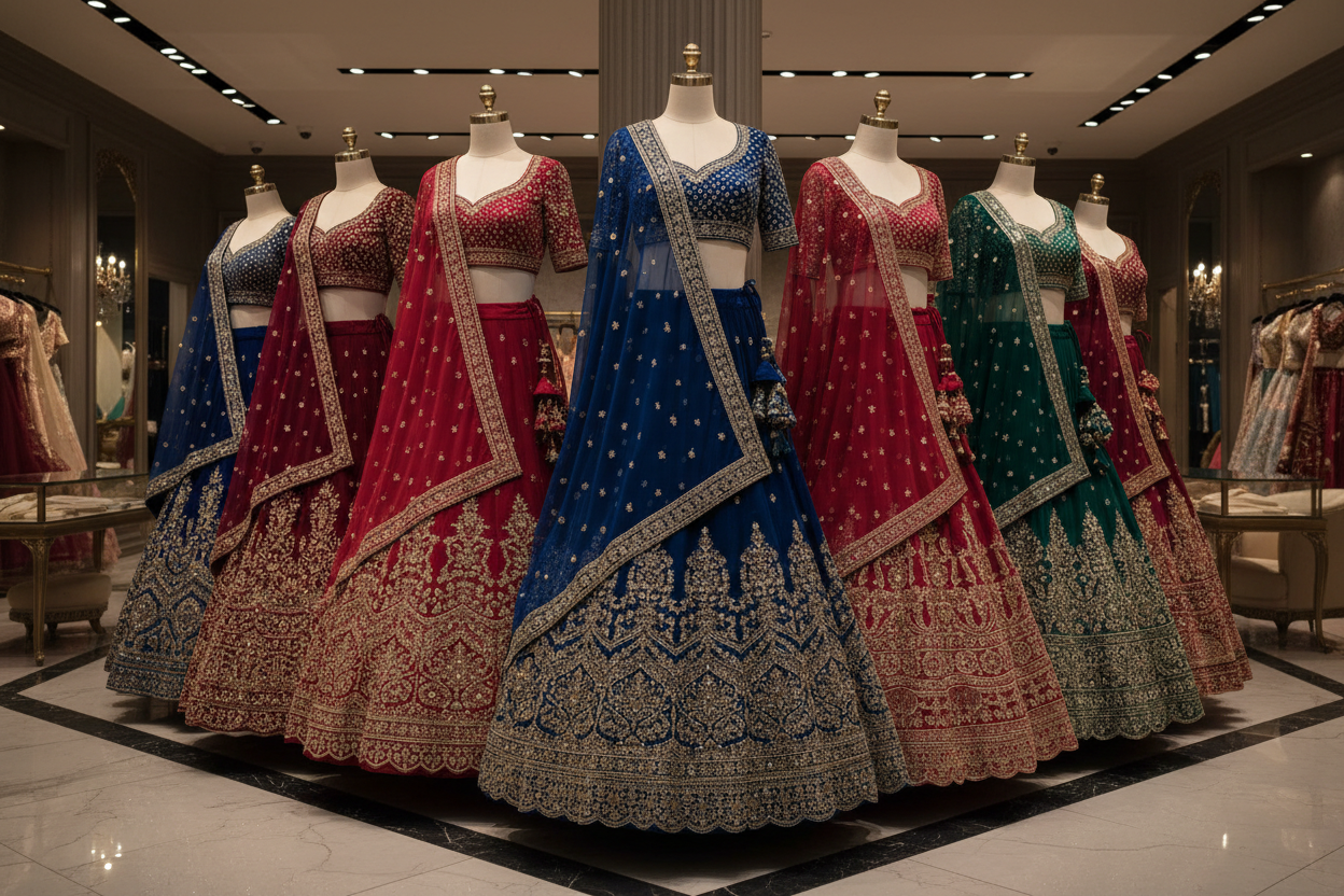 North Indian Modern Bridal Lehenga Collections